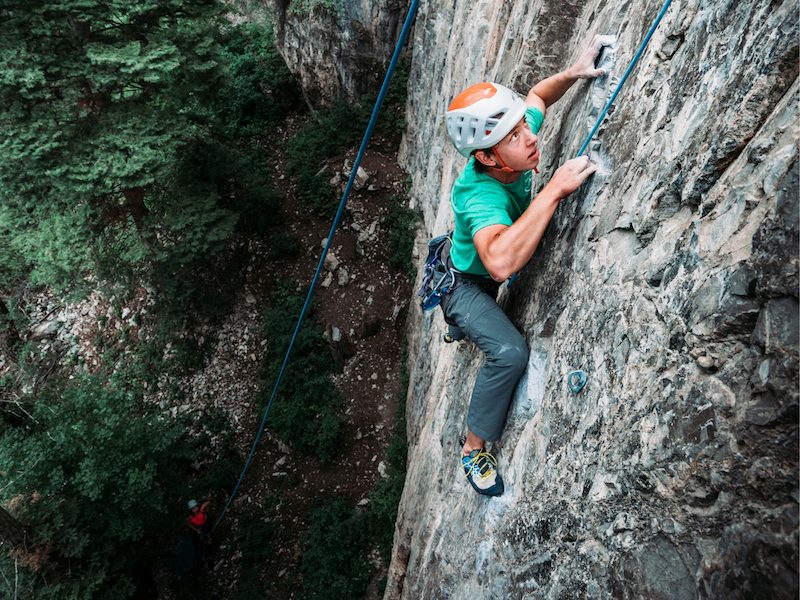 intermediate rock climbing course alpine climbing development