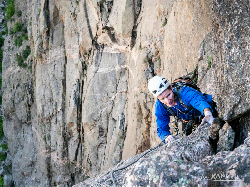 multi-pitch trad climbing granite crack climbing
