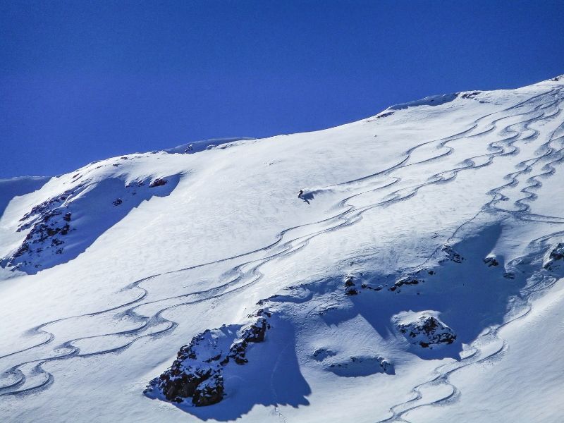 high alpine ski touring and traverse