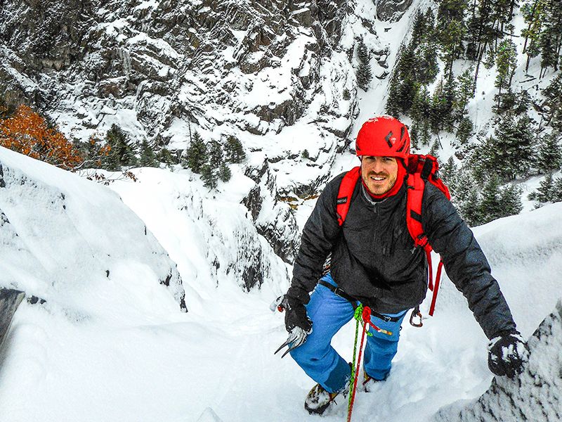 ice climbing instruction for backcountry ice