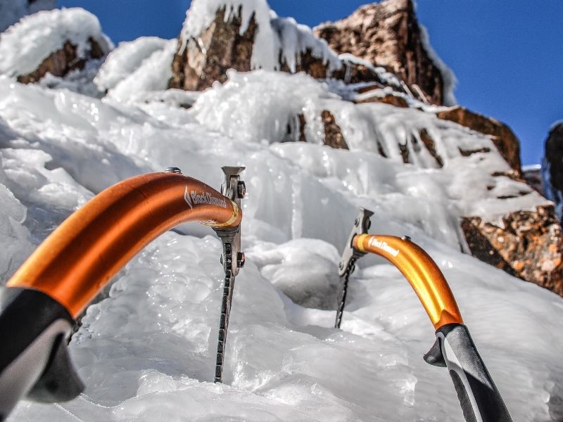 ice tools for intro to ice ouray ice park