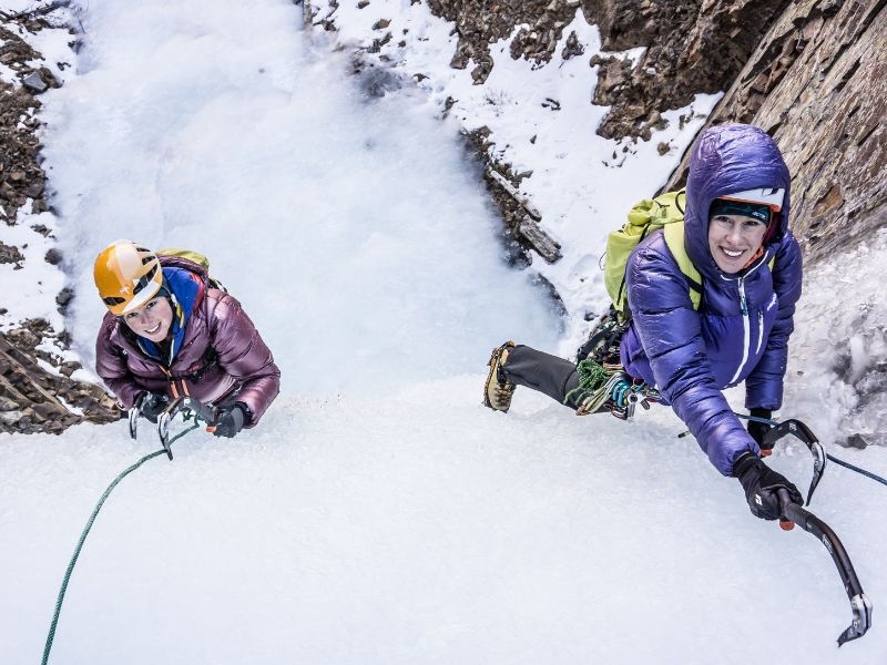 multi-pitch ice climbing in ouray silverton telluride