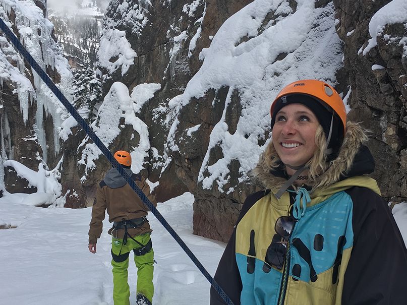 ouray ice park intro to ice climbing course with peak guides