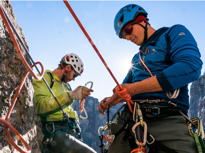 belay transition on maiden voyage in the black canyon