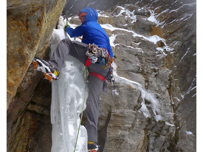 birdbrain boulevard ice climb in ouray colorado