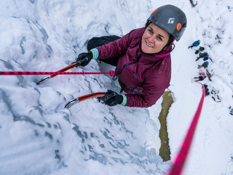 all smiles in the ouray ice park intro to ice course