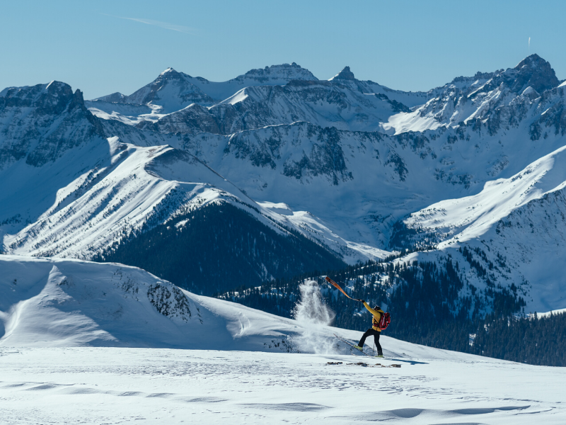 alpine touring on red mountain pass