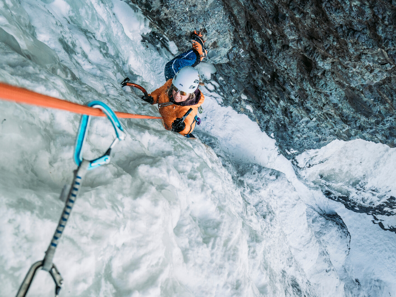 skylight ice climbing in ouray colorado
