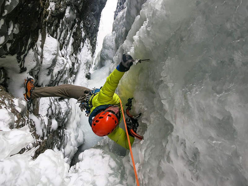 camp bird road ice climbing ouray