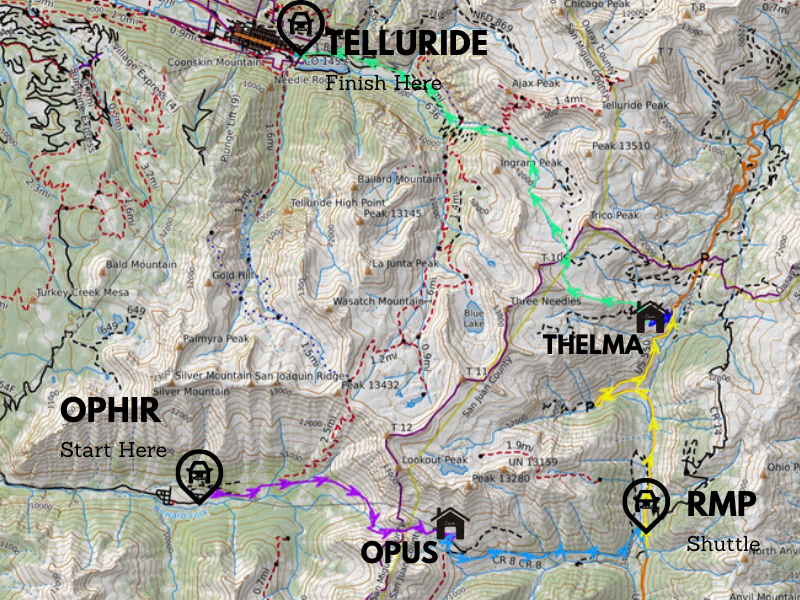 hut to hut opus thelma telluride red mountain pass